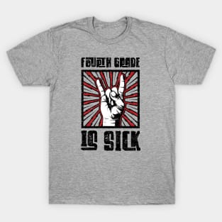 4th Grade is Sick - Red - Barn Shirt USA T-Shirt